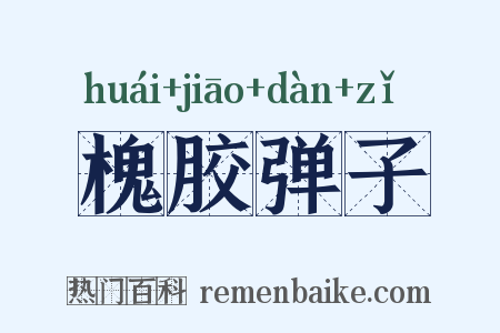 槐胶弹子是什么意思的图片